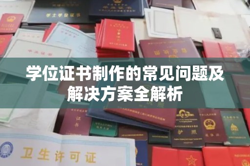 新平学位证书制作的常见问题及解决方案全解析