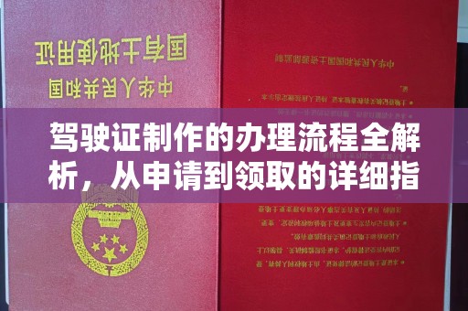 新平驾驶证制作的办理流程全解析，从申请到领取的详细指南