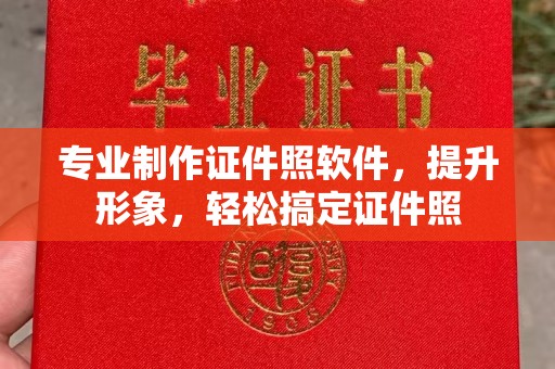新平专业制作证件照软件，提升形象，轻松搞定证件照