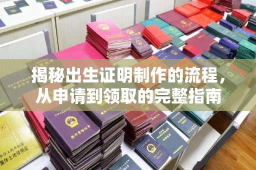 新平揭秘出生证明制作的流程，从申请到领取的完整指南
