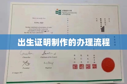 新平出生证明制作的办理流程